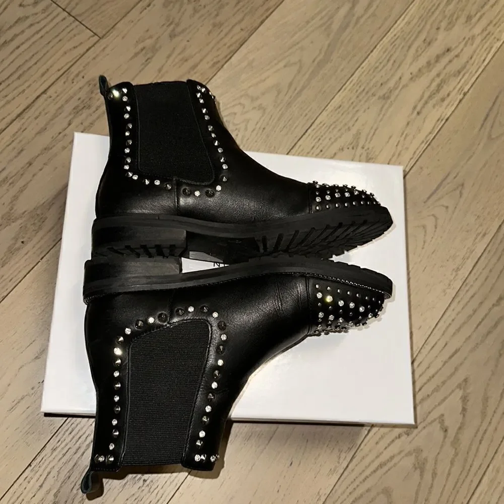 Kurt Geiger London Raven Studded Boots Black